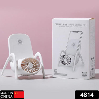 Portable Mobile Phone Holder Fan Personal Fan Multi- Function Fan Handheld Charging Fan (Battery Not Include)