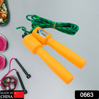 Jump Rope Electronic Counting Skipping Rope Adjustable Jumping Rope for Men, Women and Children,Fitness Jump Rope for Aerobic Exercise Like Speed Training, Endurance Training and Fitness Gym (2.5Mtr)