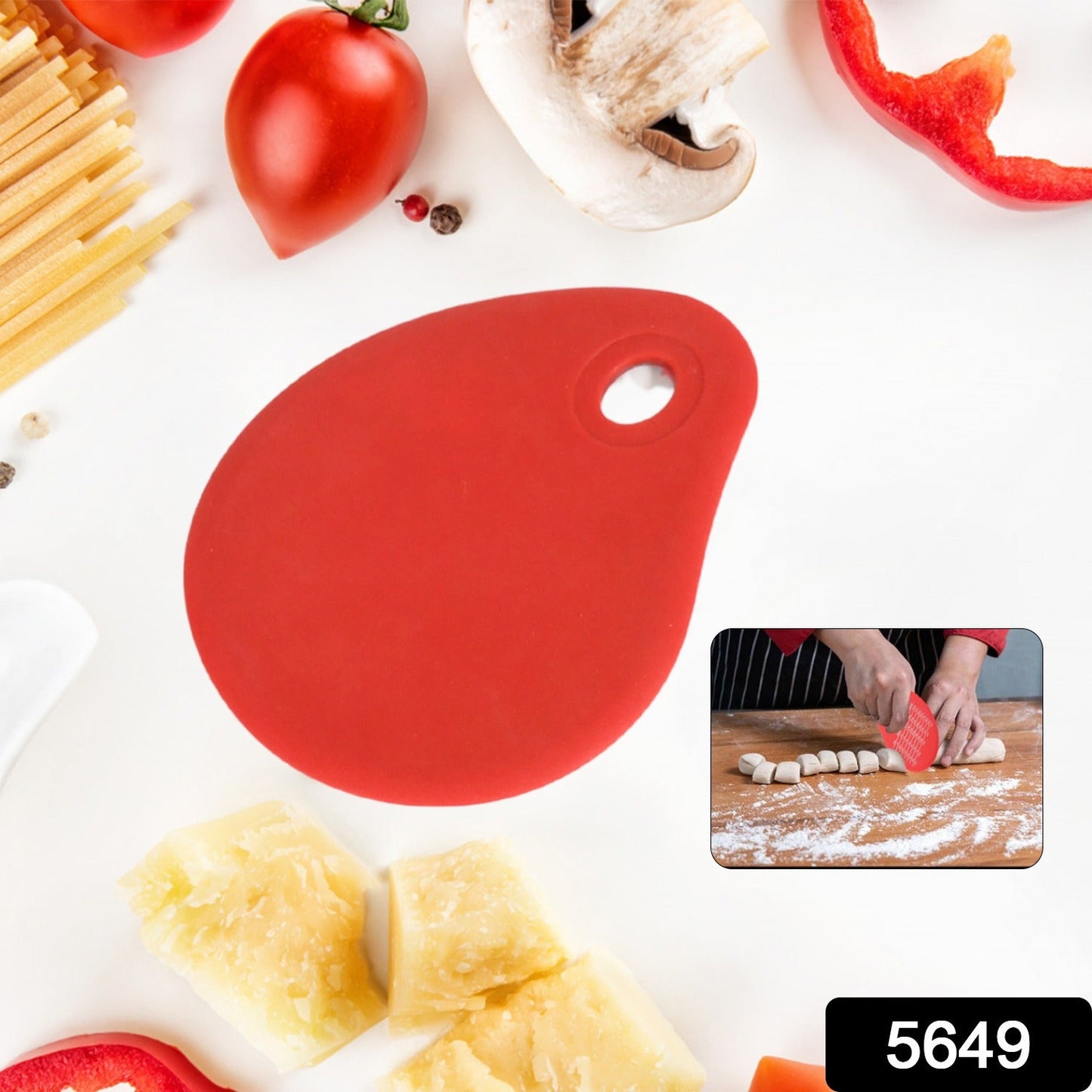 Silicone Cream Scraper Bread Cake Pastry Dough Slicer Hanging Cafe Kitchen Multi-Purpose Smooth Spatula Baking (1 Pc)