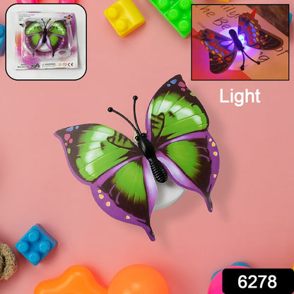 The Butterfly 3D Night Lamp Comes with 3D Illusion Design Suitable for Drawing Room, Lobby.n (Loose)