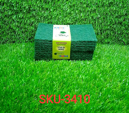 Scrub Sponge Cleaning Pads Aqua Green 10PCS
