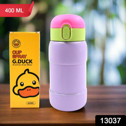 Duck Stainless Steel Water Bottle 400 ML (1 Pc / Mix Design)