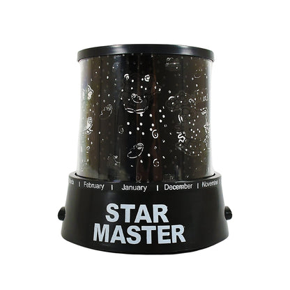 LED Projector Night Light Amazing Lamp, 3 Battery operated lamps, Rotation With the music Function, Master for Kids Bedroom Home Decoration Night Romantic Gift (Battery Not Included / 1 pc)