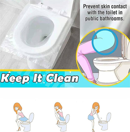 Biodegradable Disposable Toilet Seat Covers (Pack of 50)