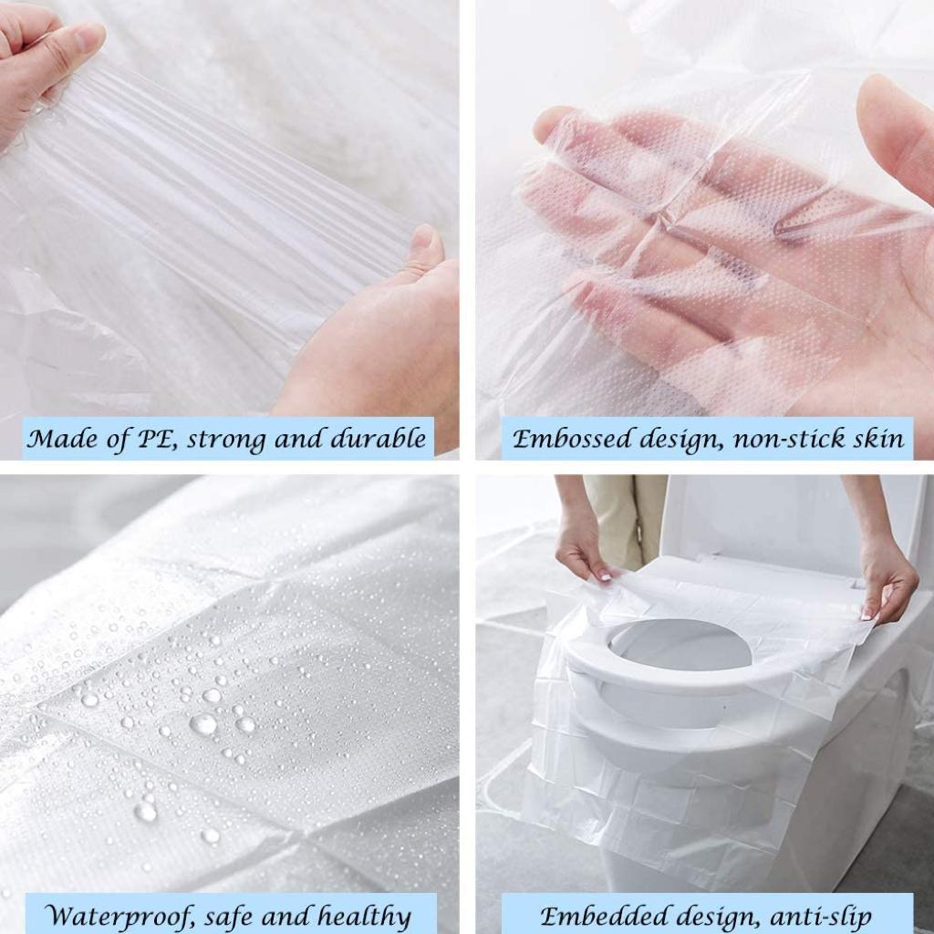Biodegradable Disposable Toilet Seat Covers (Pack of 50)